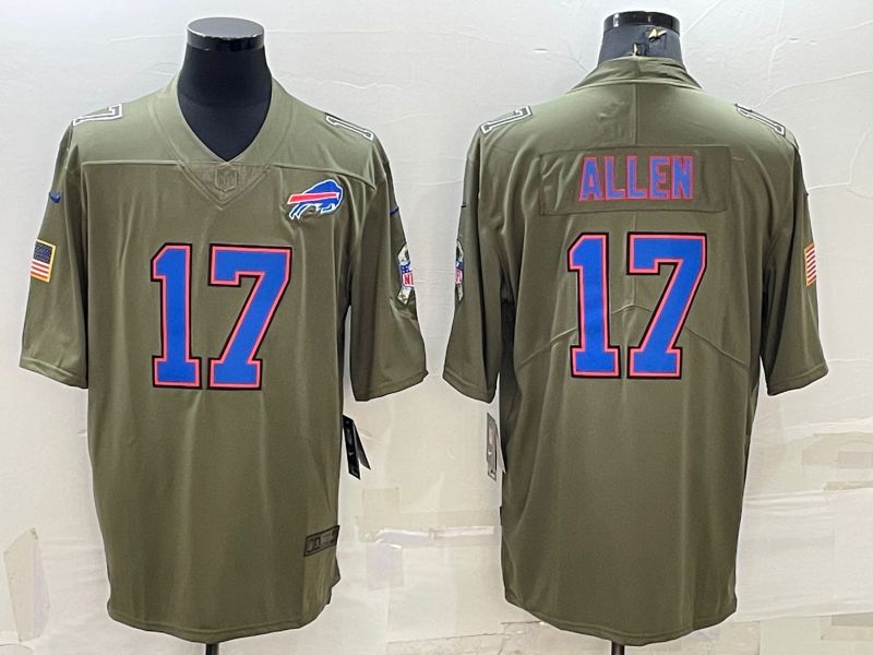 Men Buffalo Bills 17 Allen Green blue 2022 Vapor Untouchable Limited Nike NFL Jersey